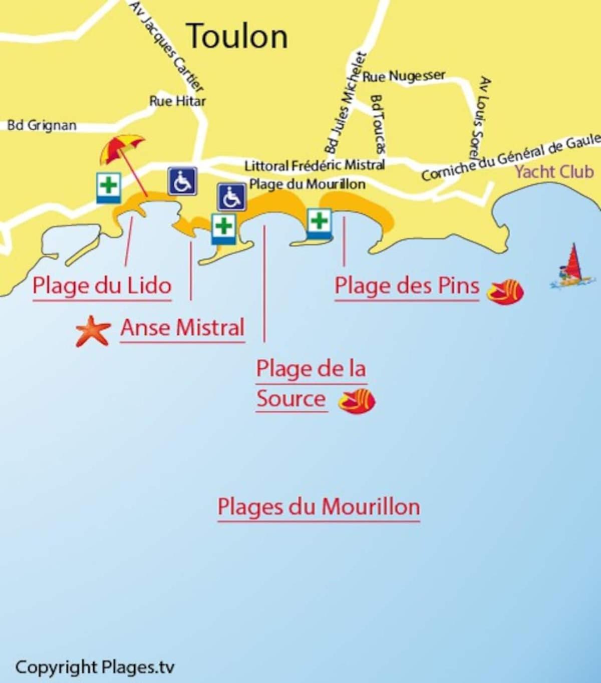 #3 Toulon Centre, Balcon, Lumineux, Stationnement Facile, Tout Confort Exterior photo